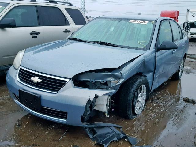 1G1ZS58F38F122151 - 2008 CHEVROLET MALIBU LS BLUE photo 2