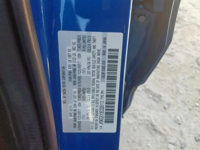 JM3KE2CY0E0326113 - 2014 MAZDA CX-5 TOURI BLUE photo 10