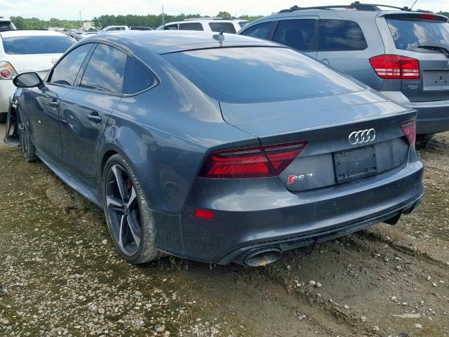 WUAWAAFC4HN901615 - 2017 AUDI RS7 PRESTI GRAY photo 3