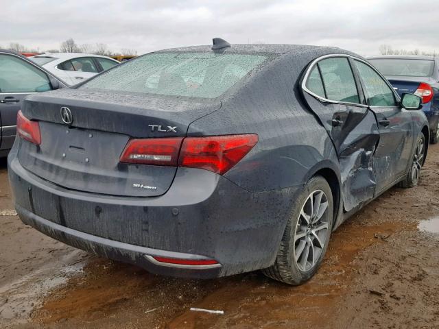 19UUB3F71GA000290 - 2016 ACURA TLX ADVANC Сұр фото 4