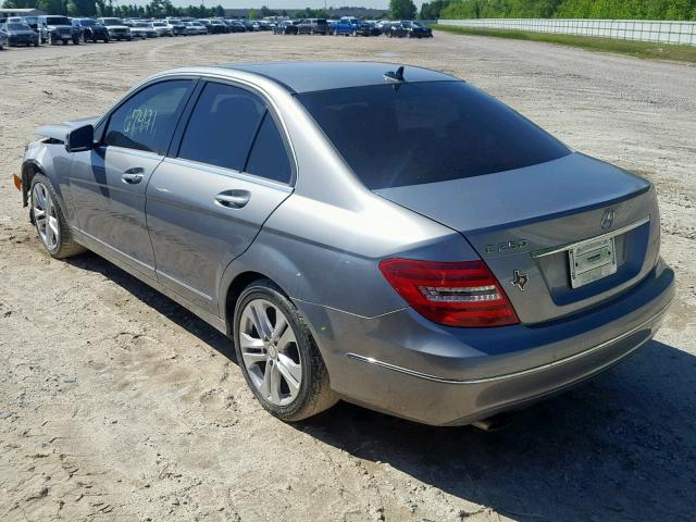 WDDGF4HB3EA917869 - 2014 MERCEDES-BENZ C 250 GRAY photo 3