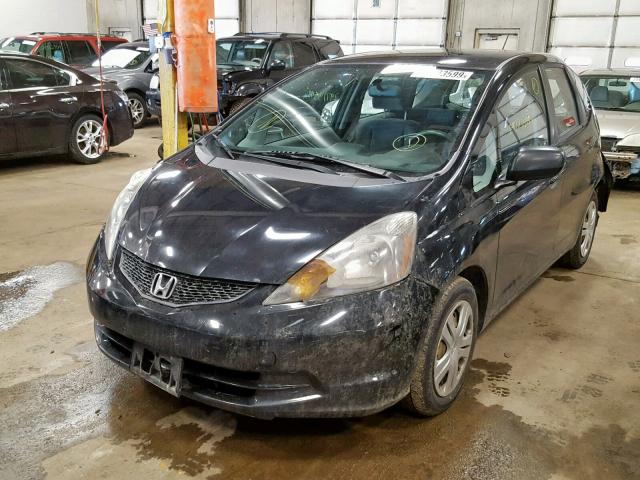 JHMGE88229S072354 - 2009 HONDA FIT BLACK photo 2