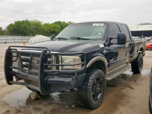 1FTWW31P16EC54785 - 2006 FORD F350 SRW S BLACK photo 2