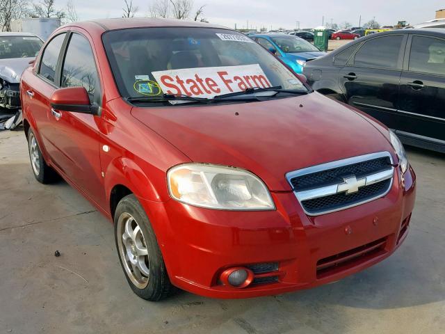 KL1TG56618B045280 - 2008 CHEVROLET AVEO LT BURGUNDY photo 1