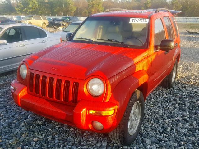 1J4GK58K74W190999 - 2004 JEEP LIBERTY LI RED photo 2