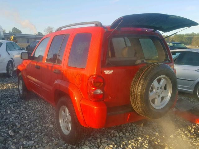 1J4GK58K74W190999 - 2004 JEEP LIBERTY LI RED photo 3