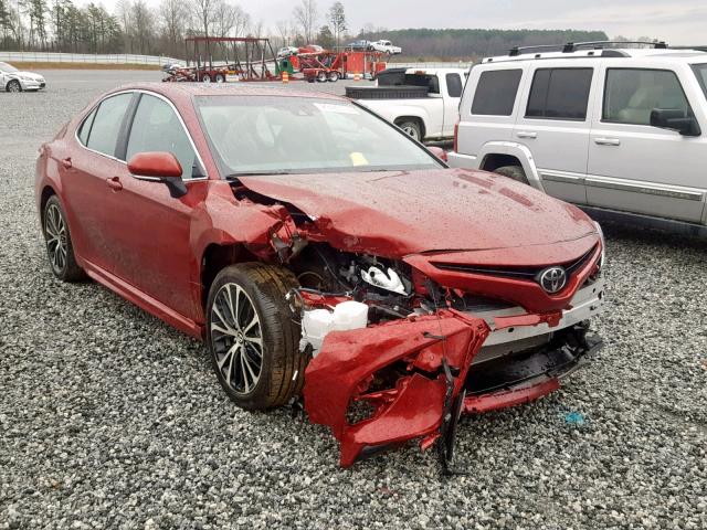 4T1B11HK4JU660713 - 2018 TOYOTA CAMRY L BURGUNDY photo 1