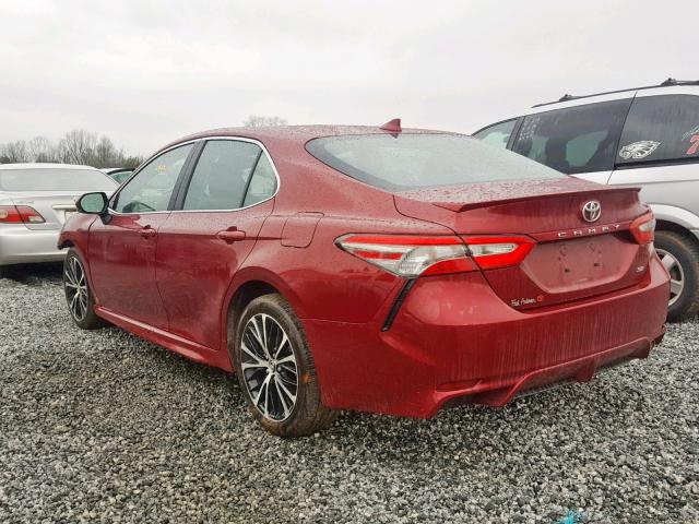 4T1B11HK4JU660713 - 2018 TOYOTA CAMRY L BURGUNDY photo 3