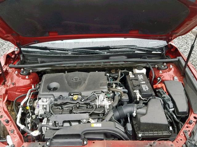 4T1B11HK4JU660713 - 2018 TOYOTA CAMRY L BURGUNDY photo 7