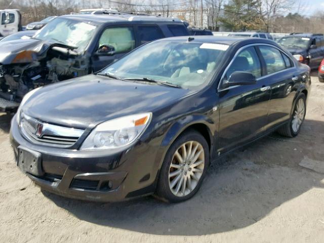 1G8ZX57749F222533 - 2009 SATURN AURA XR BLACK photo 2