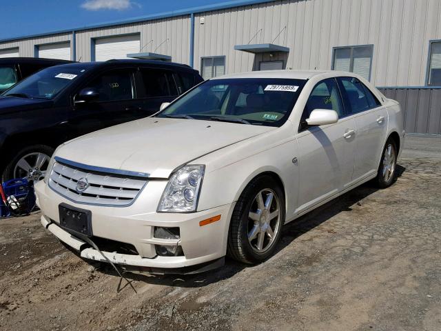1G6DC67A350216848 - 2005 CADILLAC STS WHITE photo 2