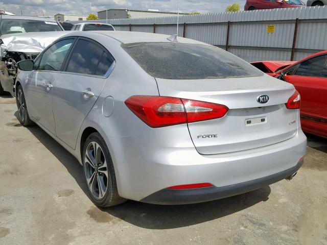 KNAFZ4A89G5525970 - 2016 KIA FORTE EX SILVER photo 3