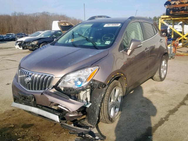 KL4CJGSB9FB063574 - 2015 BUICK ENCORE BEIGE photo 2