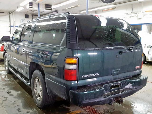 1GKFK66U14J115194 - 2004 GMC YUKON XL D GREEN photo 3