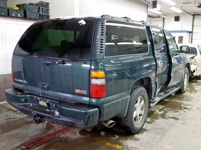 1GKFK66U14J115194 - 2004 GMC YUKON XL D GREEN photo 4