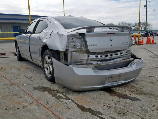 2B3KA33V09H593710 - 2009 DODGE CHARGER SX SILVER photo 3