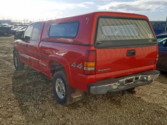 1GTGK29U7YE224097 - 2000 GMC NEW SIERRA RED photo 3