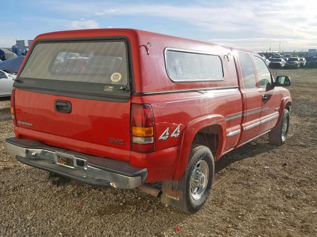 1GTGK29U7YE224097 - 2000 GMC NEW SIERRA RED photo 4