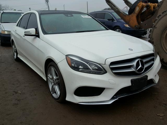 WDDHF8JB3EA828082 - 2014 MERCEDES-BENZ E 350 4MAT WHITE photo 1