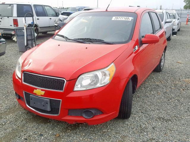 KL1TD6DE1BB147095 - 2011 CHEVROLET AVEO LS RED photo 2