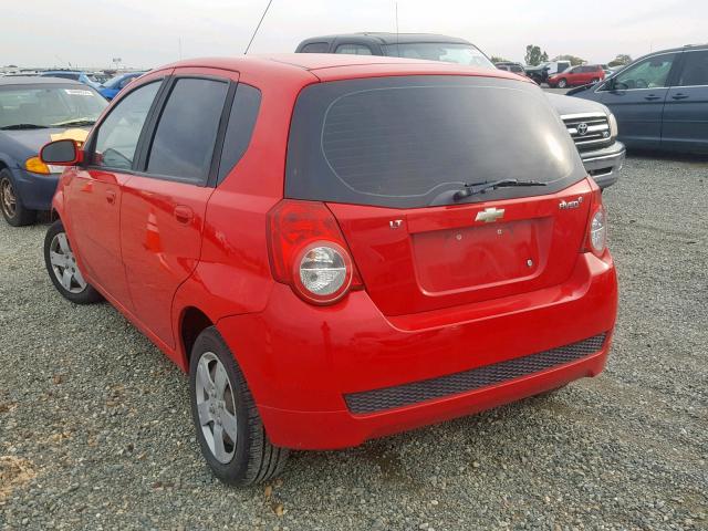 KL1TD6DE1BB147095 - 2011 CHEVROLET AVEO LS RED photo 3