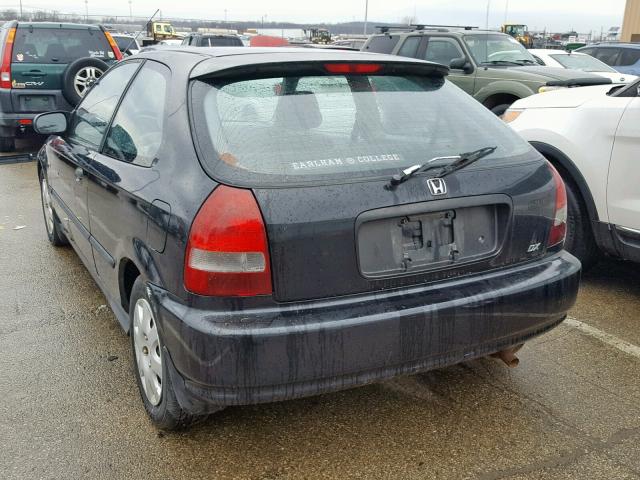 2HGEJ6341XH101527 - 1999 HONDA CIVIC DX BLACK photo 3