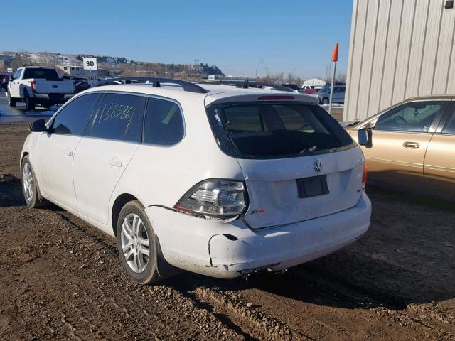 3VWPL7AJ8AM701077 - 2010 VOLKSWAGEN JETTA TDI WHITE photo 3