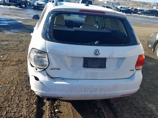 3VWPL7AJ8AM701077 - 2010 VOLKSWAGEN JETTA TDI WHITE photo 9