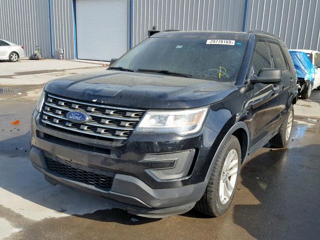 1FM5K7B81GGB36887 - 2016 FORD EXPLORER BLACK photo 2