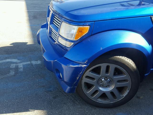 1D8GT58688W101325 - 2008 DODGE NITRO R/T BLUE photo 9