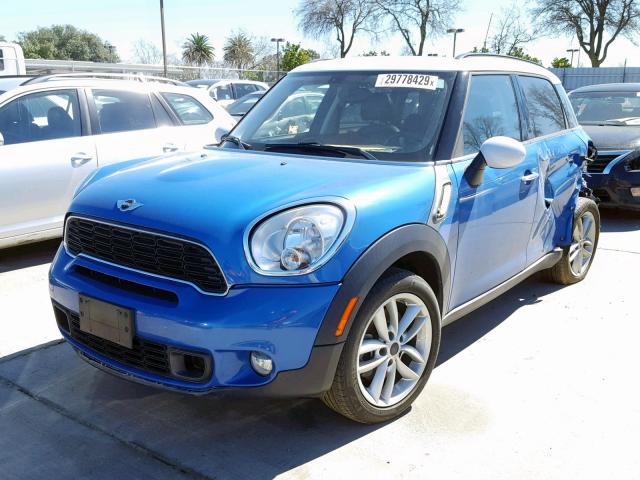 WMWZC3C55DWP23107 - 2013 MINI COOPER S C BLUE photo 2