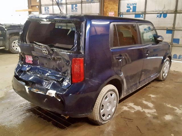JTLKE50E081017880 - 2008 TOYOTA SCION XB BLUE photo 4