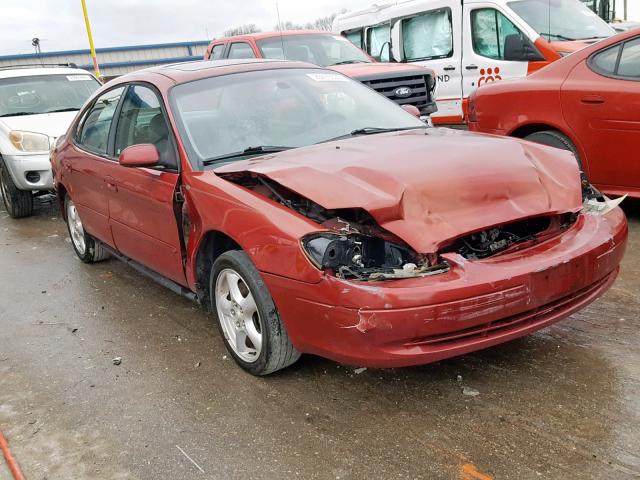 1FAFP55262A224843 - 2002 FORD TAURUS SES RED photo 1