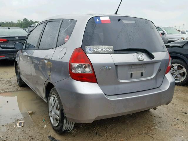 JHMGD38457S043404 - 2007 HONDA FIT SILVER photo 3