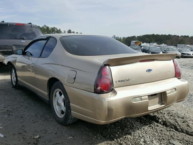 2G1WW12E359112840 - 2005 CHEVROLET MONTE CARL 金色 照片 3