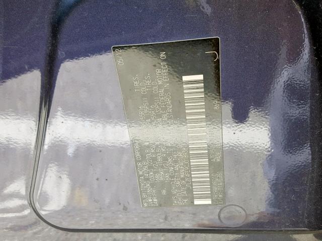 JTLZE4FE9CJ018938 - 2012 TOYOTA SCION XB 紫色 照片 10