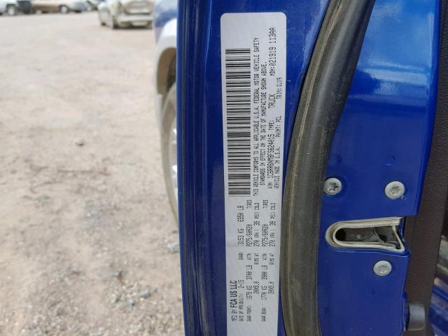 1C6RR6NM8FS624015 - 2015 RAM 1500 LARAM BLUE photo 10