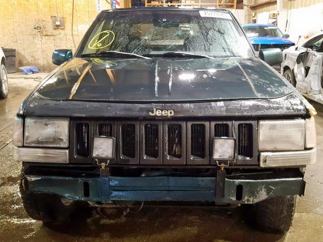 1J4GZ78S8RC308347 - 1994 JEEP GRAND CHER GREEN photo 9