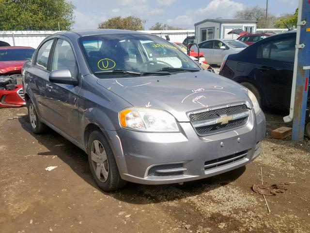 KL1TD5DE6AB125893 - 2010 CHEVROLET AVEO LS GRAY photo 1