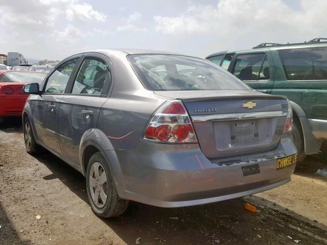 KL1TD5DE6AB125893 - 2010 CHEVROLET AVEO LS GRAY photo 3