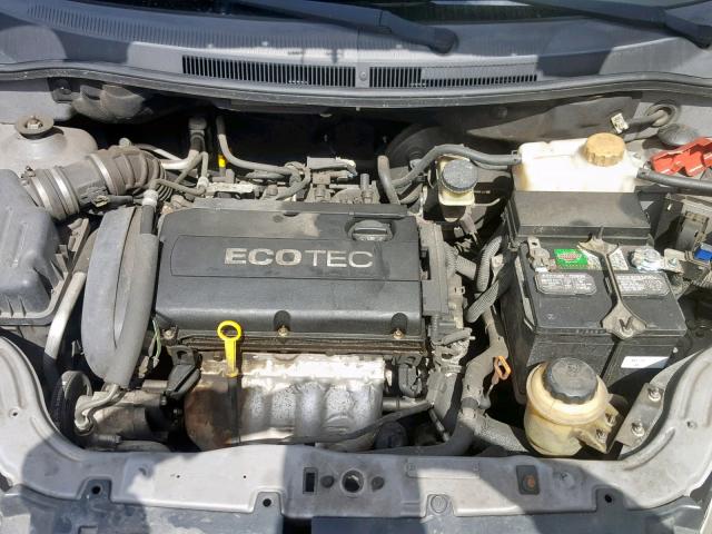 KL1TD5DE6AB125893 - 2010 CHEVROLET AVEO LS GRAY photo 7