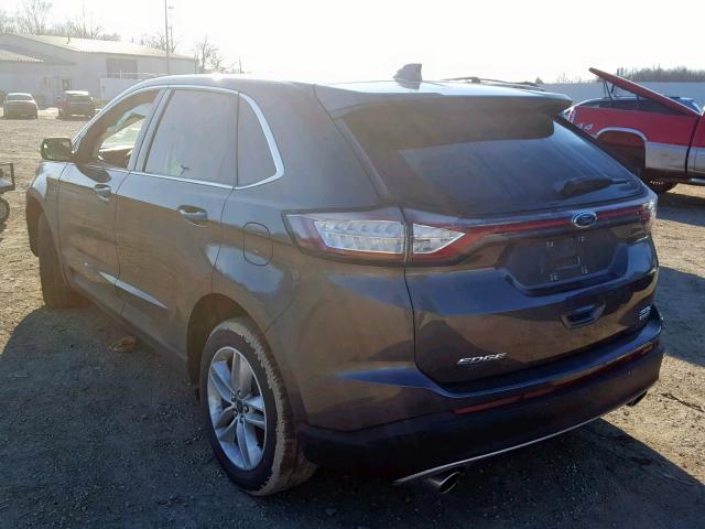 2FMPK4J95JBB46838 - 2018 FORD EDGE SEL BLACK photo 3