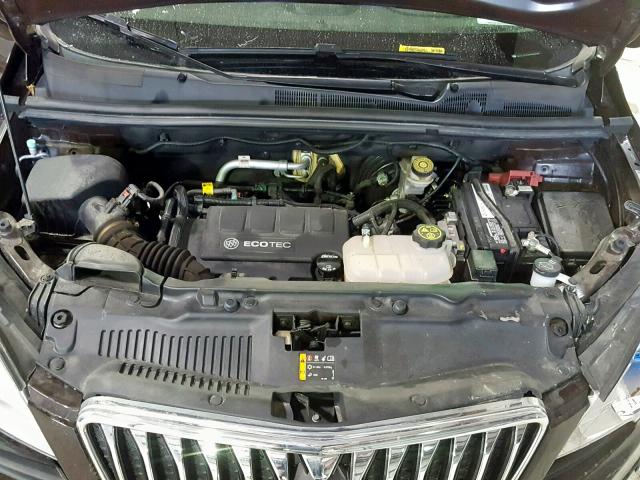 KL4CJCSB2FB264046 - 2015 BUICK ENCORE BROWN photo 7