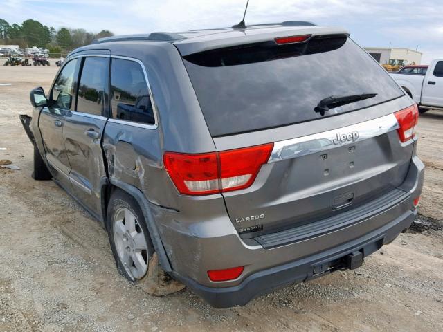 1C4RJEAG3CC137269 - 2012 JEEP GRAND CHER GRAY photo 3