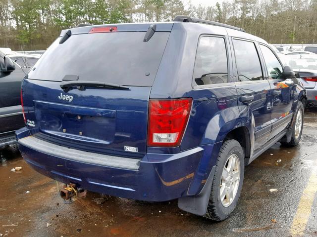 1J4GR48K16C234540 - 2006 JEEP GRAND CHER BLUE photo 4