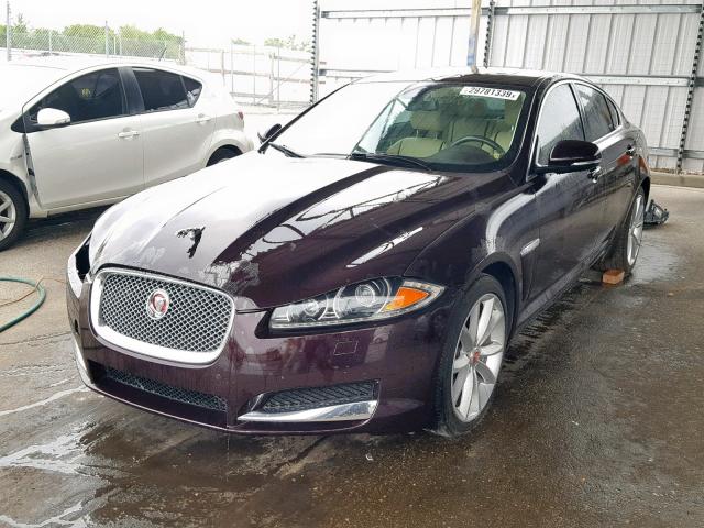 SAJWA0F77F8U58013 - 2015 JAGUAR XF 3.0 SPO BURGUNDY photo 2