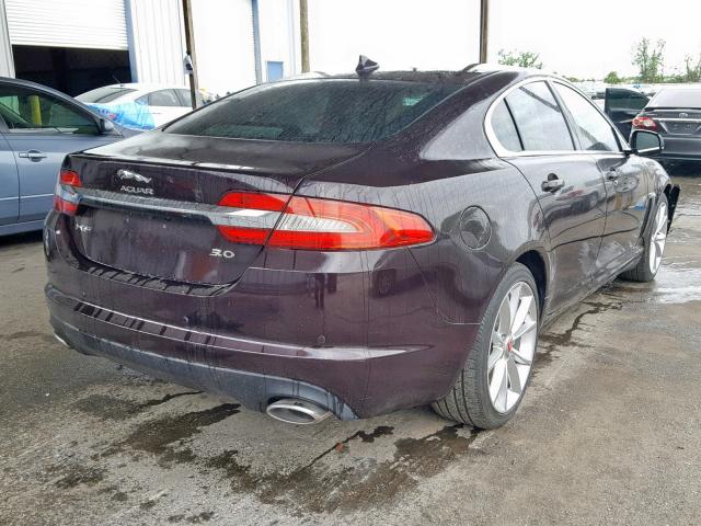 SAJWA0F77F8U58013 - 2015 JAGUAR XF 3.0 SPO BURGUNDY photo 4