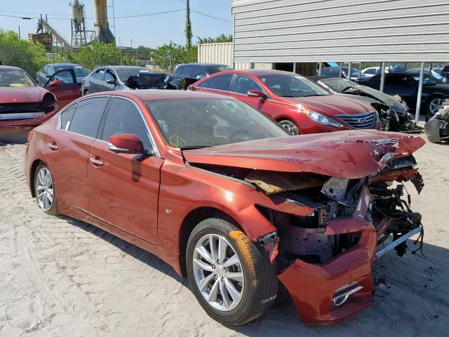 JN1BV7AP0EM680418 - 2014 INFINITI Q50 BASE RED photo 1