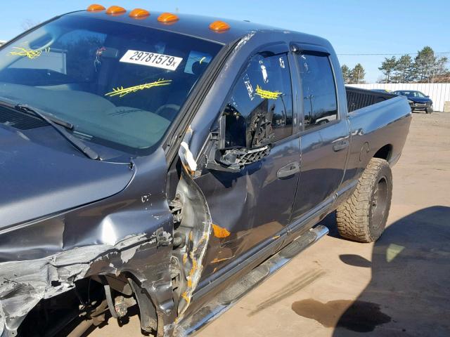 1D7KS28C67J540038 - 2007 DODGE RAM 2500 S GRAY photo 10