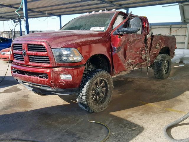 3C6UR5DL6HG581267 - 2017 RAM 2500 SLT MAROON photo 2